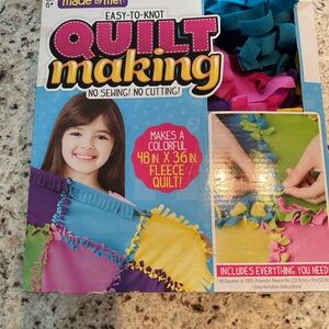 Colorful Easy-to-Knot Quilt Making Kit
